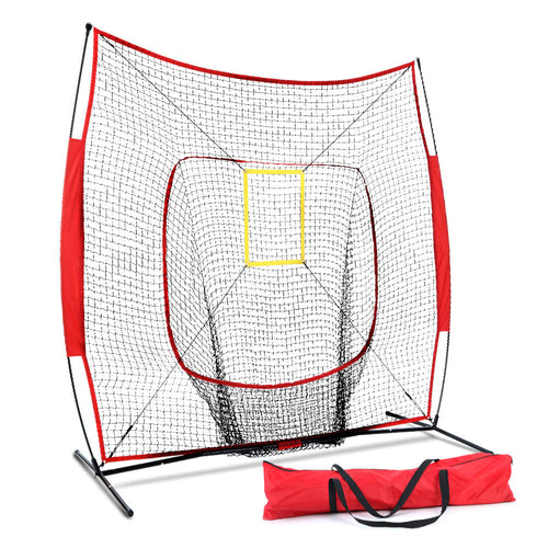 Everfit 7ft Baseball Net Pitching Kit with Stand Softball Training Aid