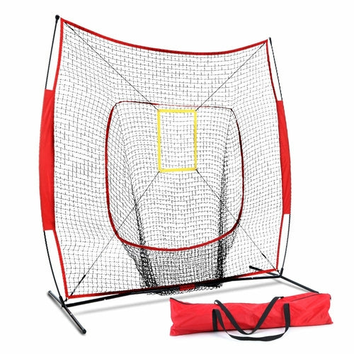 Everfit 7ft Baseball Net Pitching Kit with Stand Softball Training Aid